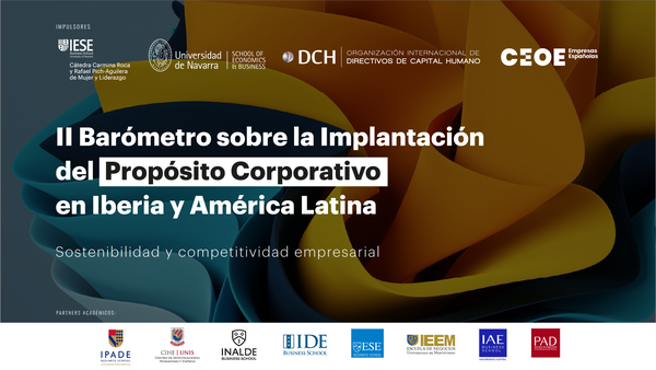 Participa en el II Barómetro sobre la Implantación del Propósito Corporativo en Iberia y Latinoamérica