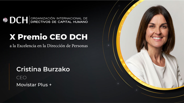 Cristina Burzako, CEO de Movistar Plus+, galardonada con el X Premio CEO DCH por su Excelencia en la Dirección de Personas
