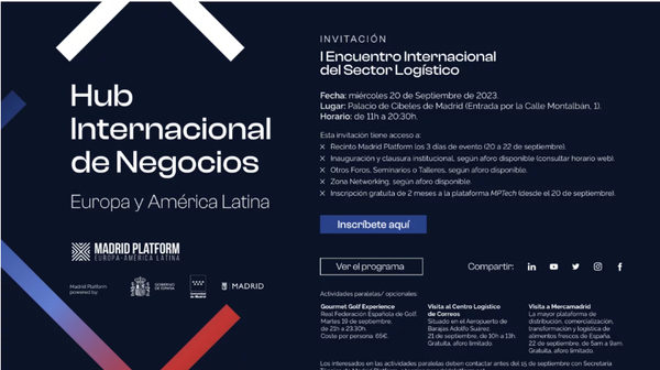 DCH participa en I Encuentro Iberoamericano del Sector Logístico en el marco de Madrid Platform